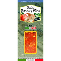 Shrimps and Olives Sauce